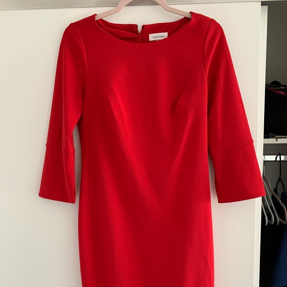 Calvin Klein Dresses & Skirts - Calvin Klein Dress Size 6 Red